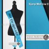 Sjerp Turquoise | Borstzijde Bedrukt | 100mm breed
